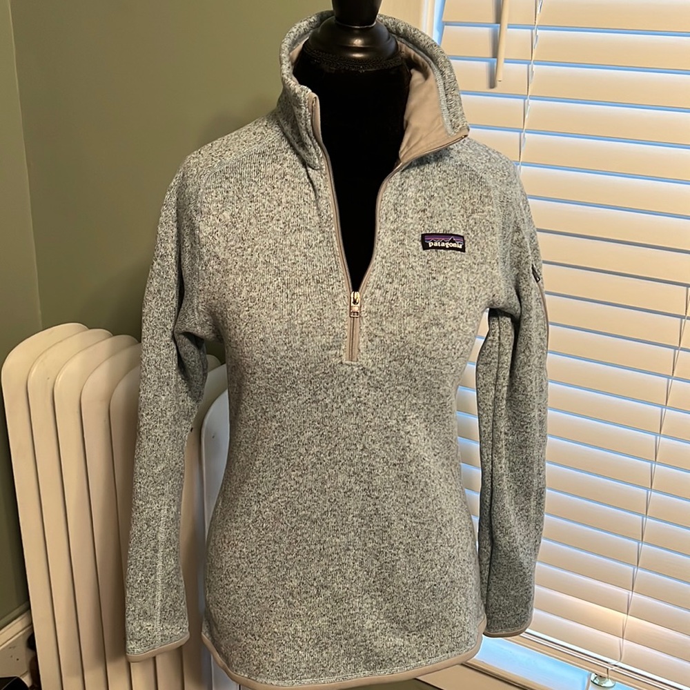 Patagonia Blue Quarter Zip Fleece Sweater